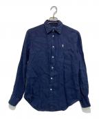 POLO RALPH LAURENポロ・ラルフローレン）の古着「リネンシャツ」｜ネイビー