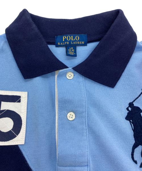 POLO RALPH LAUREN（ポロ・ラルフローレン）POLO RALPH LAUREN (ポロ・ラルフローレン) ポロシャツ ブルー サイズ:L/G（14-16）160/80の古着・服飾アイテム
