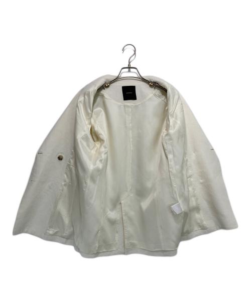 anuans（アニュアンス）anuans (アニュアンス) リネンダブルジャケット ホワイト サイズ:Fの古着・服飾アイテム