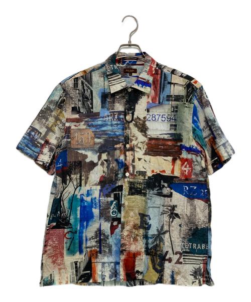 PAUL SMITH（ポールスミス）Paul Smith (ポールスミス) 総柄半袖シャツ マルチカラー サイズ:ｌの古着・服飾アイテム