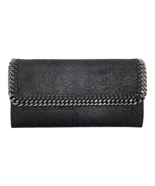 STELLA McCARTNEY（ステラマッカートニー）STELLA McCARTNEY (ステラマッカートニー) continental flap wal shaggy/二つ折り長財布 ブラックの古着・服飾アイテム