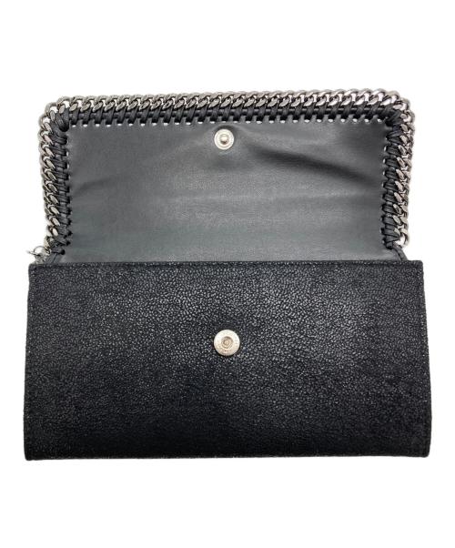 STELLA McCARTNEY（ステラマッカートニー）STELLA McCARTNEY (ステラマッカートニー) continental flap wal shaggy/二つ折り長財布 ブラックの古着・服飾アイテム