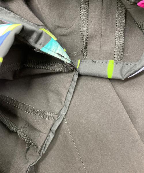 LEONARD SPORT（レオナール スポーツ）LEONARD SPORT (レオナール スポーツ) プリントナイロンコート ブラック サイズ:40の古着・服飾アイテム