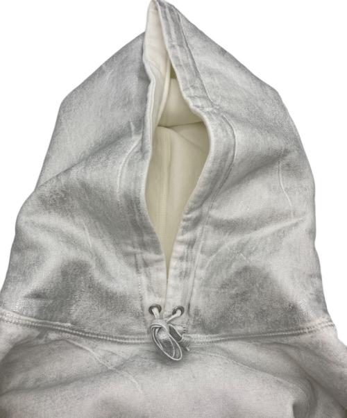 SUPREME（シュプリーム）Supreme (シュプリーム) MM6 Maison Margiela (エムエムシックスメゾンマルジェラ) Foil Box Logo Hooded Sweatshirt ホワイト×シルバー サイズ:XL 未使用品の古着・服飾アイテム