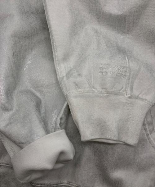 SUPREME（シュプリーム）Supreme (シュプリーム) MM6 Maison Margiela (エムエムシックスメゾンマルジェラ) Foil Box Logo Hooded Sweatshirt ホワイト×シルバー サイズ:XL 未使用品の古着・服飾アイテム