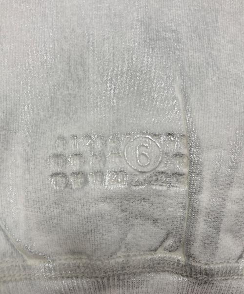 SUPREME（シュプリーム）Supreme (シュプリーム) MM6 Maison Margiela (エムエムシックスメゾンマルジェラ) Foil Box Logo Hooded Sweatshirt ホワイト×シルバー サイズ:XL 未使用品の古着・服飾アイテム