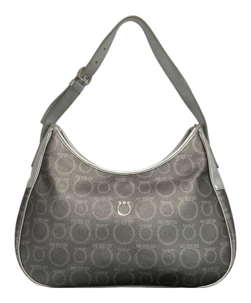 Salvatore Ferragamo（サルヴァトーレ フェラガモ）Salvatore Ferragamo (サルヴァトーレ フェラガモ) ワンショルダーバッグ シルバーの古着・服飾アイテム