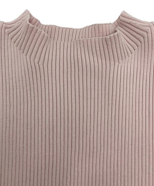 CELFORD（セルフォード）CELFORD (セルフォード) ハーフスリーブペプラムニットプルオーバー ピンク サイズ:38の古着・服飾アイテム