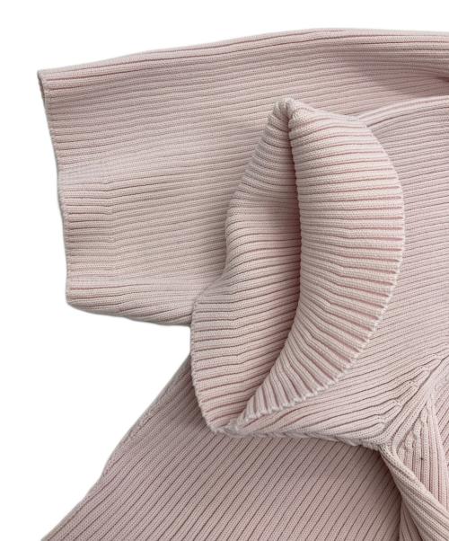 CELFORD（セルフォード）CELFORD (セルフォード) ハーフスリーブペプラムニットプルオーバー ピンク サイズ:38の古着・服飾アイテム