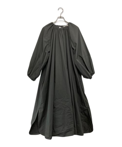 YORI（ヨリ）yori (ヨリ) バックリボンギャザーワンピース グレー サイズ:Fの古着・服飾アイテム