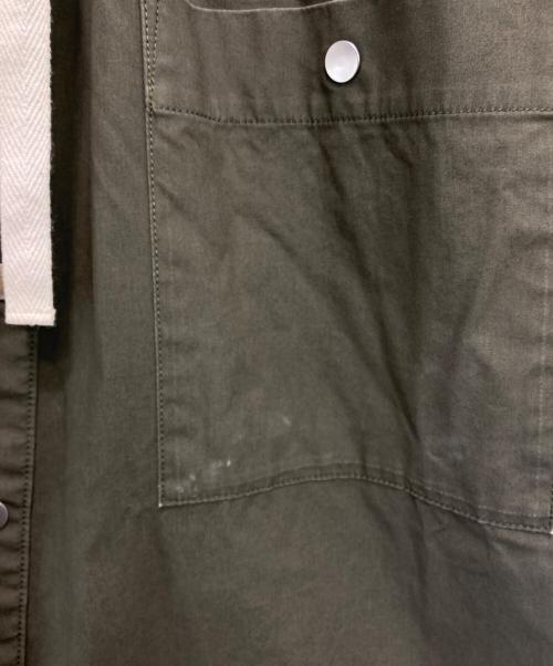 YORI（ヨリ）yori (ヨリ) ノーカラーワンピース オリーブ サイズ:Fの古着・服飾アイテム