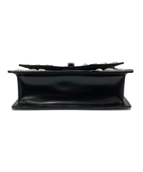 JIMMY CHOO（ジミーチュウ）JIMMY CHOO (ジミーチュウ) PYXIS CLUTCH チェーンショルダーバッグ ブラックの古着・服飾アイテム