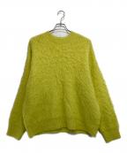MAISON SPECIALメゾンスペシャル）の古着「Shaggy Knit Pullover」｜イエロー