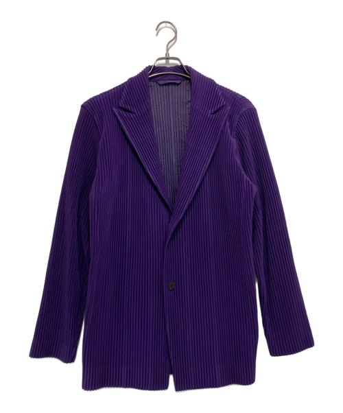 HOMME PLISSE ISSEY MIYAKE（オム プリッセ イッセイ ミヤケ）HOMME PLISSE ISSEY MIYAKE (オムプリッセ イッセイ ミヤケ) PLEATS TAILORED パープル サイズ:2の古着・服飾アイテム