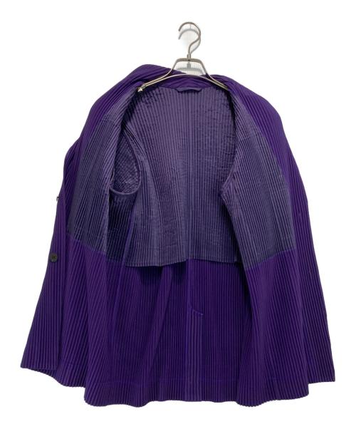 HOMME PLISSE ISSEY MIYAKE（オム プリッセ イッセイ ミヤケ）HOMME PLISSE ISSEY MIYAKE (オムプリッセ イッセイ ミヤケ) PLEATS TAILORED パープル サイズ:2の古着・服飾アイテム
