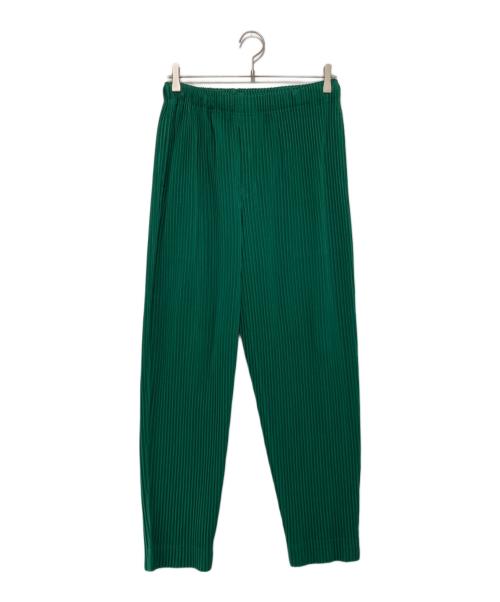 HOMME PLISSE ISSEY MIYAKE（オム プリッセ イッセイ ミヤケ）HOMME PLISSE ISSEY MIYAKE (オムプリッセ イッセイ ミヤケ) プリーツパンツ グリーン サイズ:2の古着・服飾アイテム