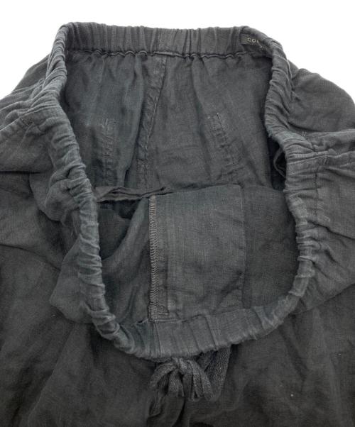 COMOLI（コモリ）COMOLI (コモリ) リネンWクロス ドローストリングパンツ ブラック サイズ:3の古着・服飾アイテム