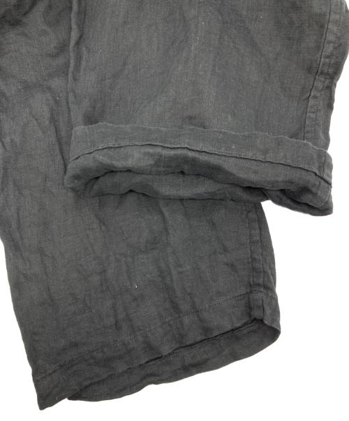 COMOLI（コモリ）COMOLI (コモリ) リネンWクロス ドローストリングパンツ ブラック サイズ:3の古着・服飾アイテム