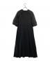 PLUS OTO.HA (プラスオトハ) ケープデザインシアースリーブワンピース /袖レースデザインワンピース ブラック サイズ:M：4000円