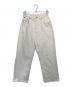 CIOTA（シオタ）の古着「スビンコットン 13.5oz ワイドデニムパンツ」｜ホワイト