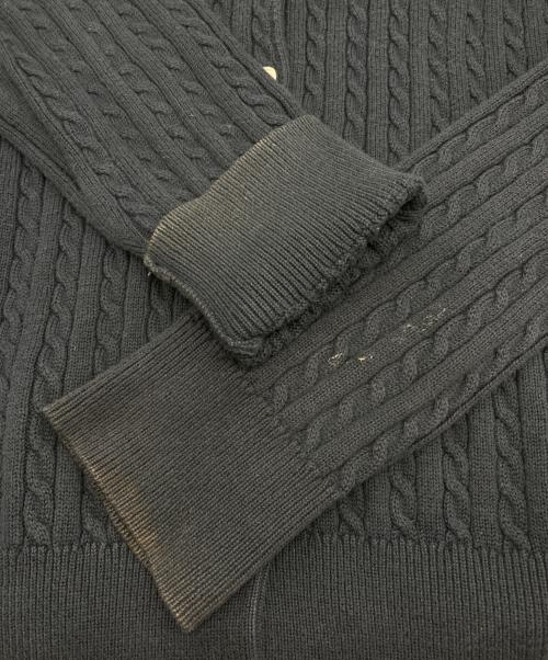 POLO RALPH LAUREN（ポロ・ラルフローレン）POLO RALPH LAUREN (ポロ・ラルフローレン) ケーブルニットカーディガン ネイビー サイズ:XLの古着・服飾アイテム