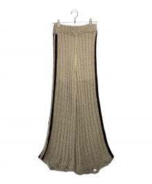 PRANK PROJECT（プランクプロジェクト）の古着「Knit Track Pants」｜ベージュ