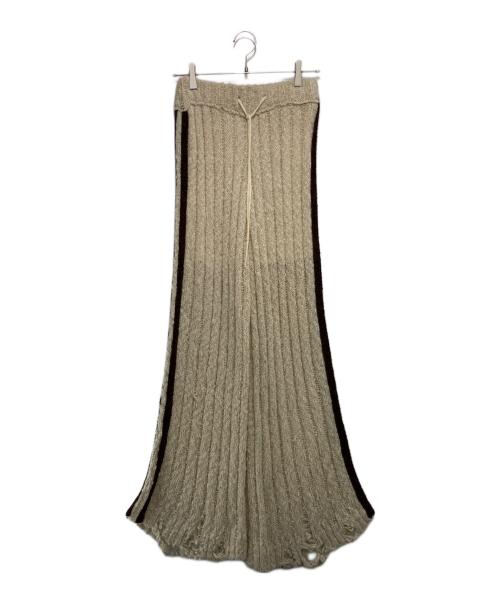 PRANK PROJECT（プランクプロジェクト）PRANK PROJECT (プランクプロジェクト) Knit Track Pants ベージュ サイズ:38の古着・服飾アイテム