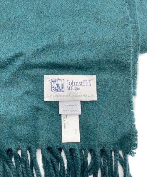 JOHNSTONS OF ELGIN（ジョンストンズオブエルガン）JOHNSTONS OF ELGIN (ジョンストンズオブエルガン) 大判ストール グリーンの古着・服飾アイテム
