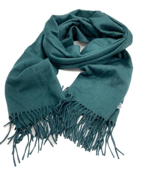 JOHNSTONS OF ELGIN（ジョンストンズオブエルガン）JOHNSTONS OF ELGIN (ジョンストンズオブエルガン) 大判ストール グリーンの古着・服飾アイテム