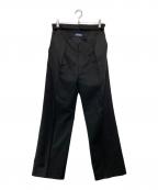 MUGLER×H&Mミュグレー×エイチアンドエム）の古着「タックパンツ」｜ブラック