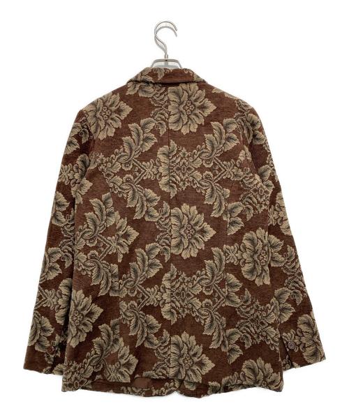 Denim&co（デニムアンドコー）Denim&co (デニムアンドコー) ジャガードジャケット ブラウン サイズ:Mの古着・服飾アイテム