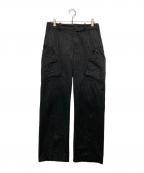 MARINE SERREマリーンセル）の古着「MOIRE CARGO SLACKS」｜ブラック