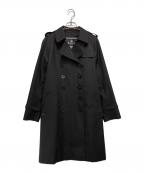 Aquascutumアクアスキュータム）の古着「ライナー付きトレンチコート」｜ブラック