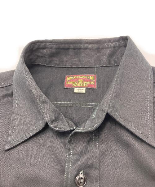 BUZZ RICKSON'S（バズリクソンズ）BUZZ RICKSON'S (バズリクソンズ) ヘリンボーンワークシャツ ブラック サイズ:Mの古着・服飾アイテム