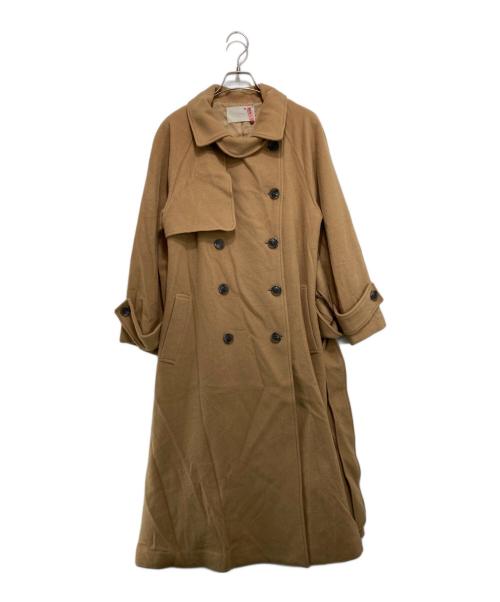 eimy istoire（エイミーイストワール）eimy istoire (エイミーイストワール) ウールトレンチコート ベージュ サイズ:XSの古着・服飾アイテム