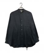 MARKAWAREマーカウェア）の古着「COMFORT FIT BANDCOLLAR SHIRT」｜グレー