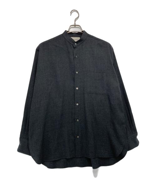 MARKAWARE（マーカウェア）MARKAWARE (マーカウェア) COMFORT FIT BANDCOLLAR SHIRT グレー サイズ:1の古着・服飾アイテム