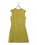 RED VALENTINOレッドヴァレンティノ）の古着「ノースリーブワンピース」｜イエロー