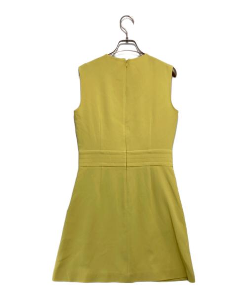 RED VALENTINO（レッドヴァレンティノ）RED VALENTINO (レッドヴァレンティノ) ノースリーブワンピース イエロー サイズ:40の古着・服飾アイテム
