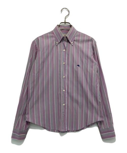 ETRO（エトロ）ETRO (エトロ) ボタンダウンシャツ レッド サイズ:42の古着・服飾アイテム