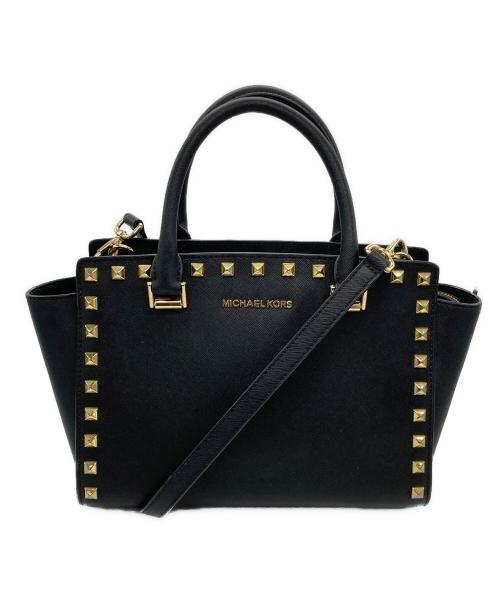 MICHAEL KORS（マイケル・コース）MICHAEL KORS (マイケルコース) SELMA 2WAYバッグ ブラックの古着・服飾アイテム