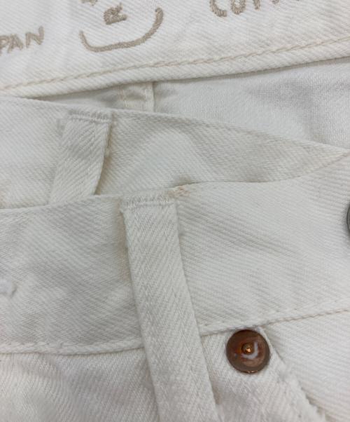 45R（フォーティファイブ・アール）45R (フォーティファイブ・アール) ライ麦デニムのクロスオーバーパンツ ホワイト サイズ:28の古着・服飾アイテム