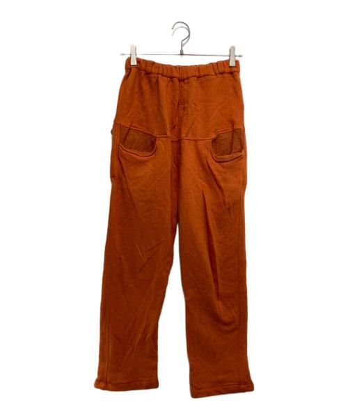mon sakata（モンサカタ）mon sakata (モンサカタ) ナイロンカシミアブレンドパンツ オレンジ サイズ:-の古着・服飾アイテム