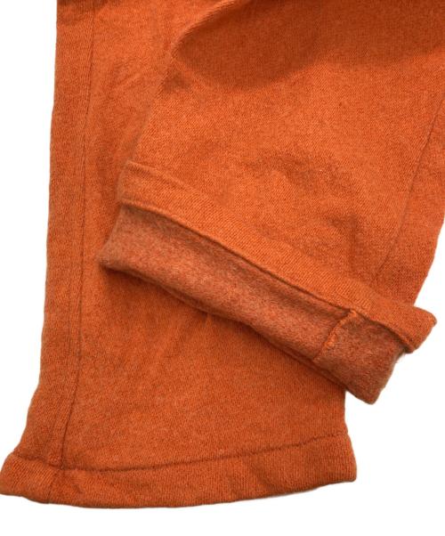 mon sakata（モンサカタ）mon sakata (モンサカタ) ナイロンカシミアブレンドパンツ オレンジ サイズ:-の古着・服飾アイテム