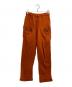 mon sakata（モンサカタ）の古着「ナイロンカシミアブレンドパンツ」｜オレンジ