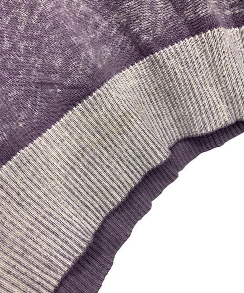 DIESEL（ディーゼル）DIESEL (ディーゼル) ロゴパッチニット パープル サイズ:Sの古着・服飾アイテム