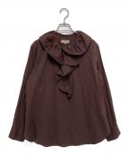 MARGARET HOWELLマーガレットハウエル）の古着「PIECE DYED WASHED COTTON」｜ブラウン