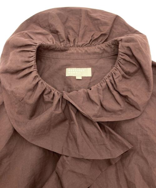 MARGARET HOWELL（マーガレットハウエル）MARGARET HOWELL (マーガレットハウエル) PIECE DYED WASHED COTTON ブラウン サイズ:1の古着・服飾アイテム