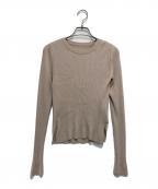 FOXEYフォクシー）の古着「リブニット」｜ベージュ