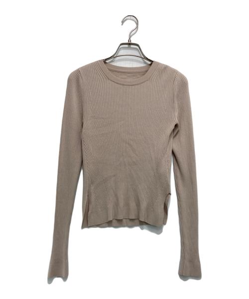FOXEY（フォクシー）FOXEY (フォクシー) リブニット ベージュ サイズ:38の古着・服飾アイテム
